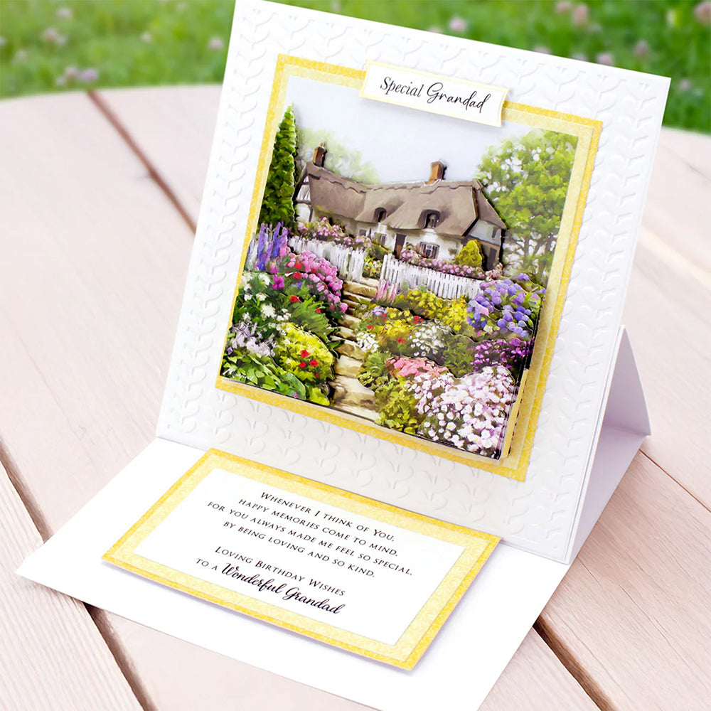 3D Push Out Sheet - Katy Sue - Cottage Garden - One Sheet