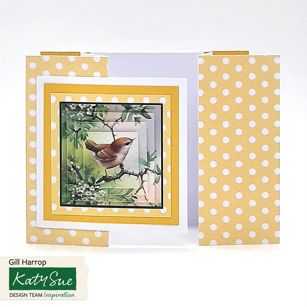3D Push Out Sheet - Katy Sue - Wren in Mayblossom - One Sheet