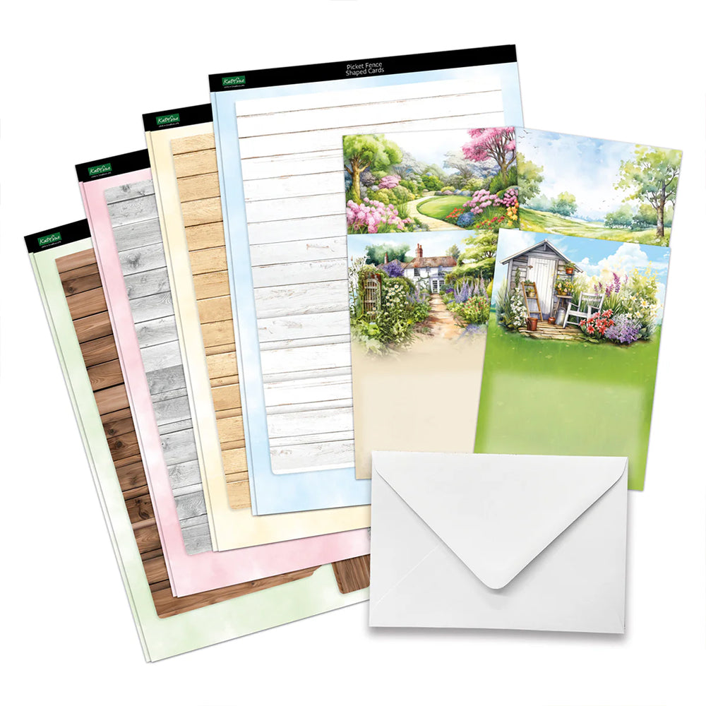 Katy Sue Cardmaking Kit - Pretty Petals Picket Fence