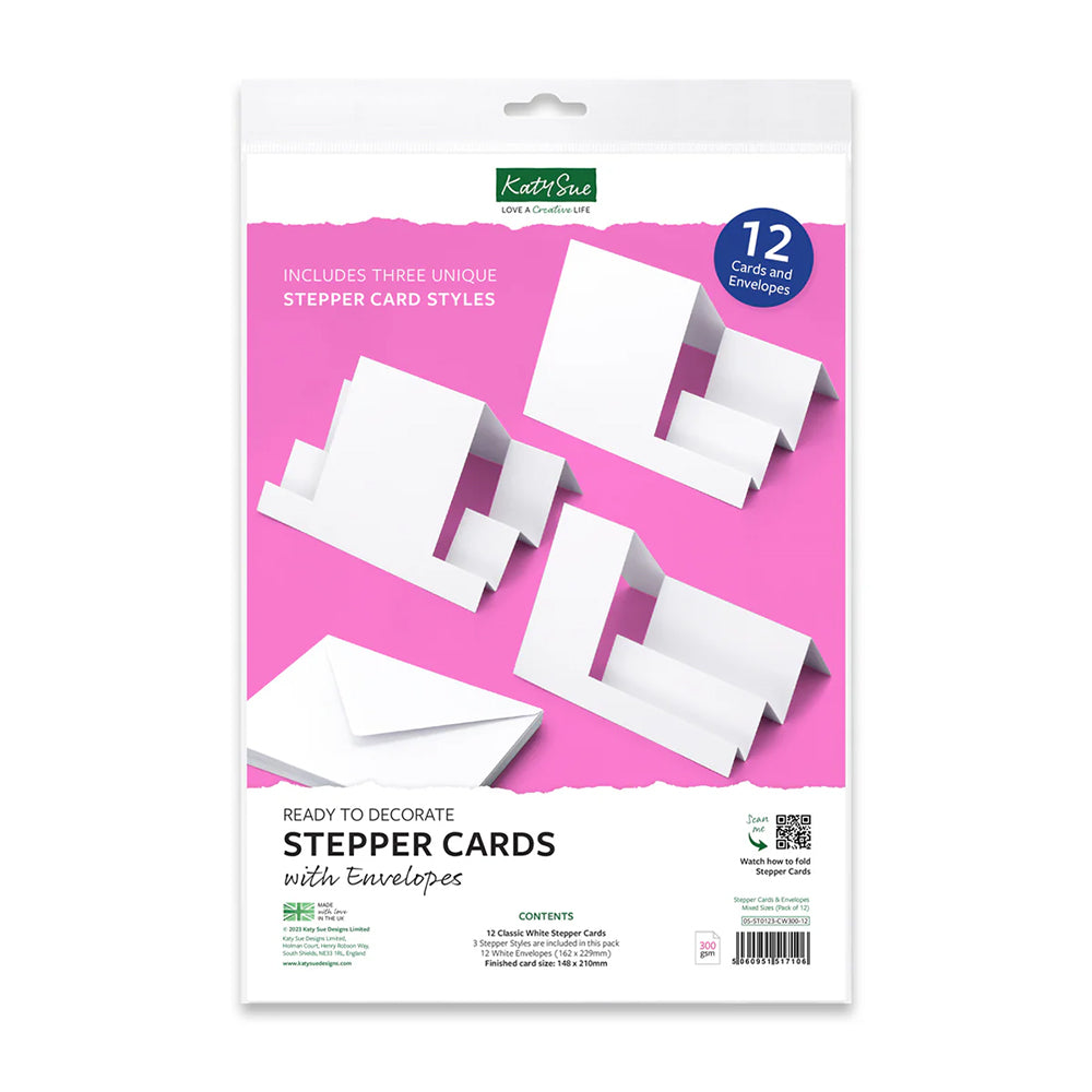 Katy Sue - Blank Stepper Cards With Envelopes