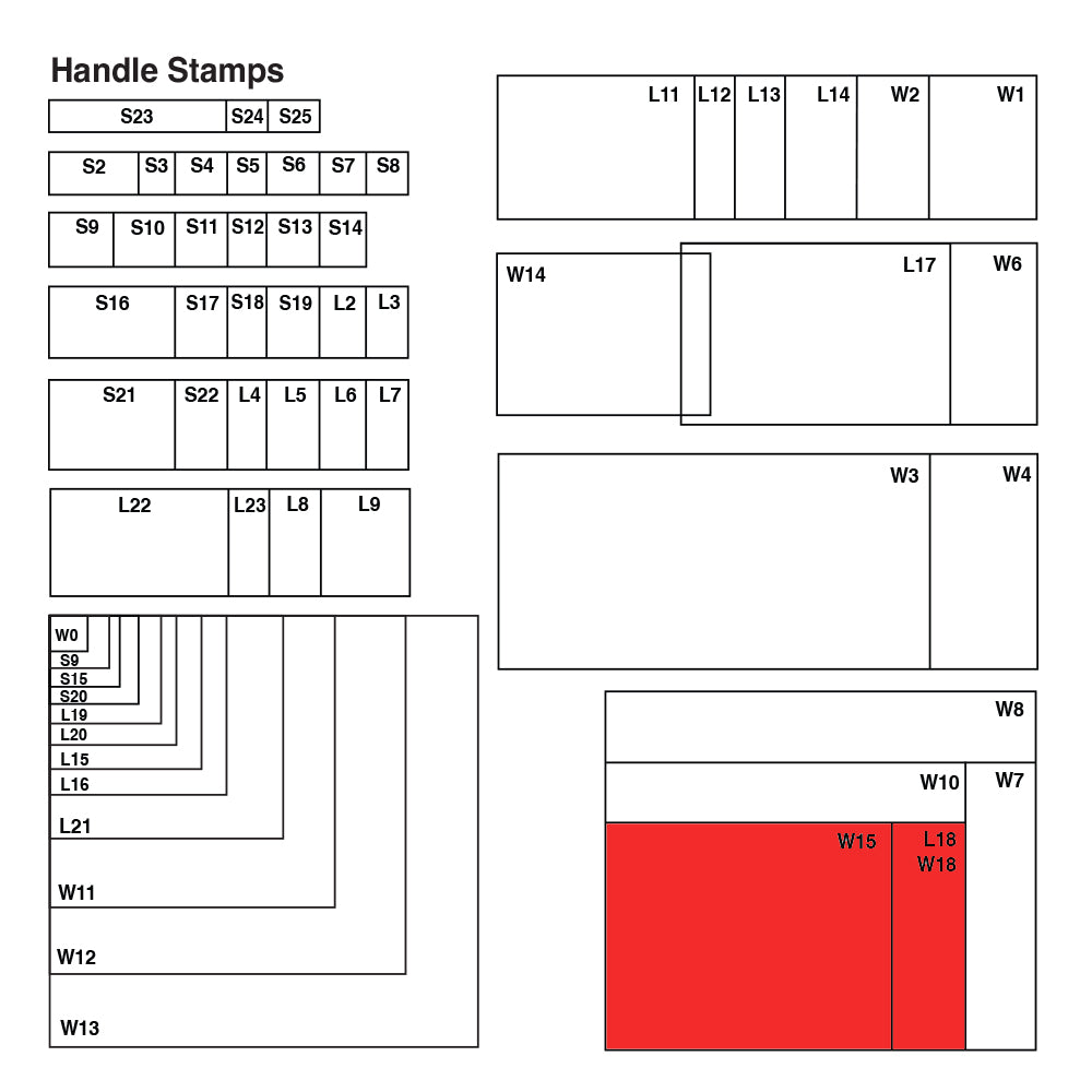 L18 Vue Stamp - Custom Handle Stamp 60 x 100mm