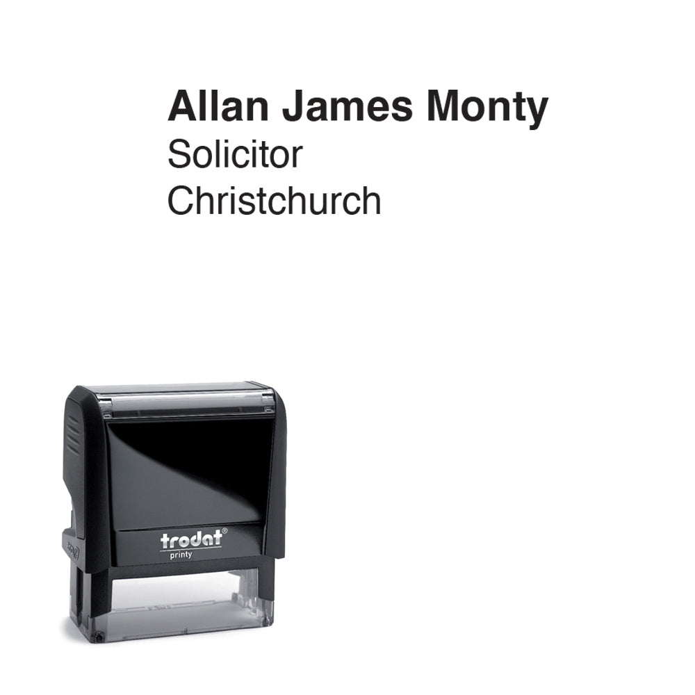 Lawyer Name Stamp - Short Name 4911