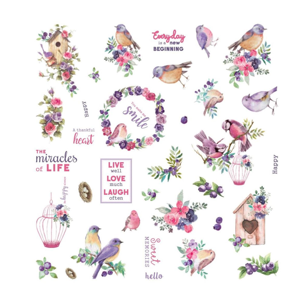 Little Birdie Ephemera - Birds & Berries CR84081