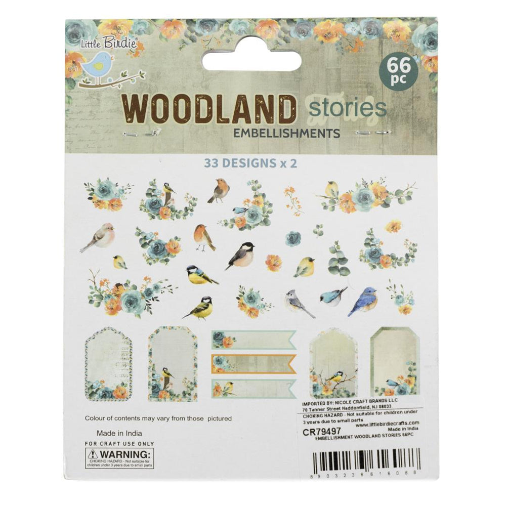 Little Birdie Ephemera - Woodland Stories CR79497