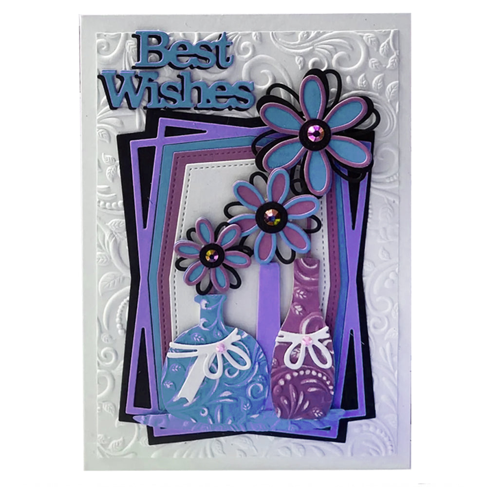Lisa Horton 3D Embossing Folder - Swirling Leaves LHCEF150