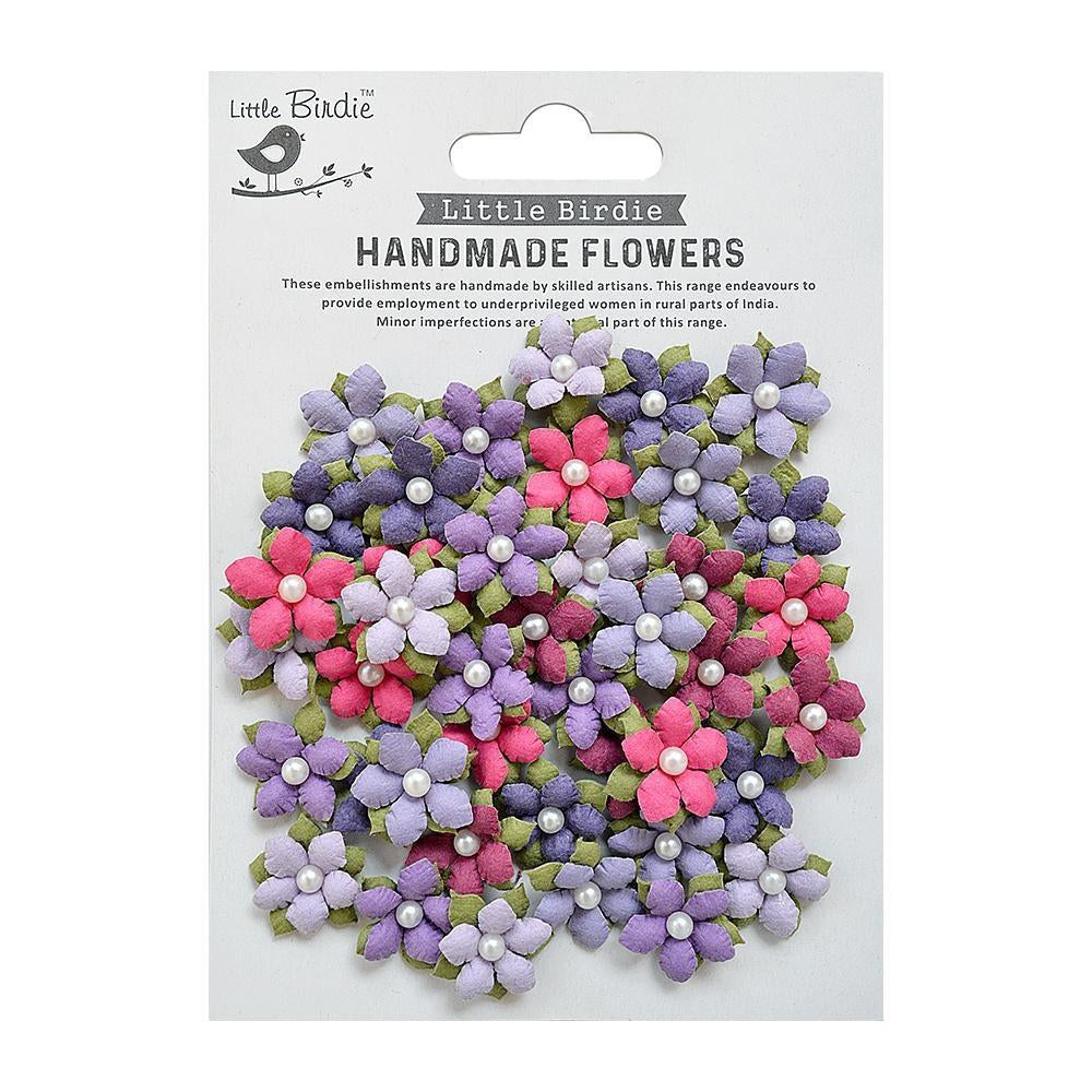 Little Birdie Elira Paper Flowers - Birds and Berries - 40pk