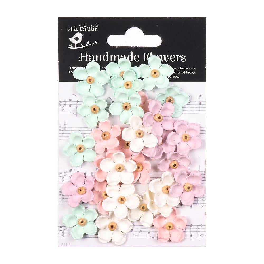 Little Birdie Handmade Paper Flowers - Beaded Blooms - Fairy Garden