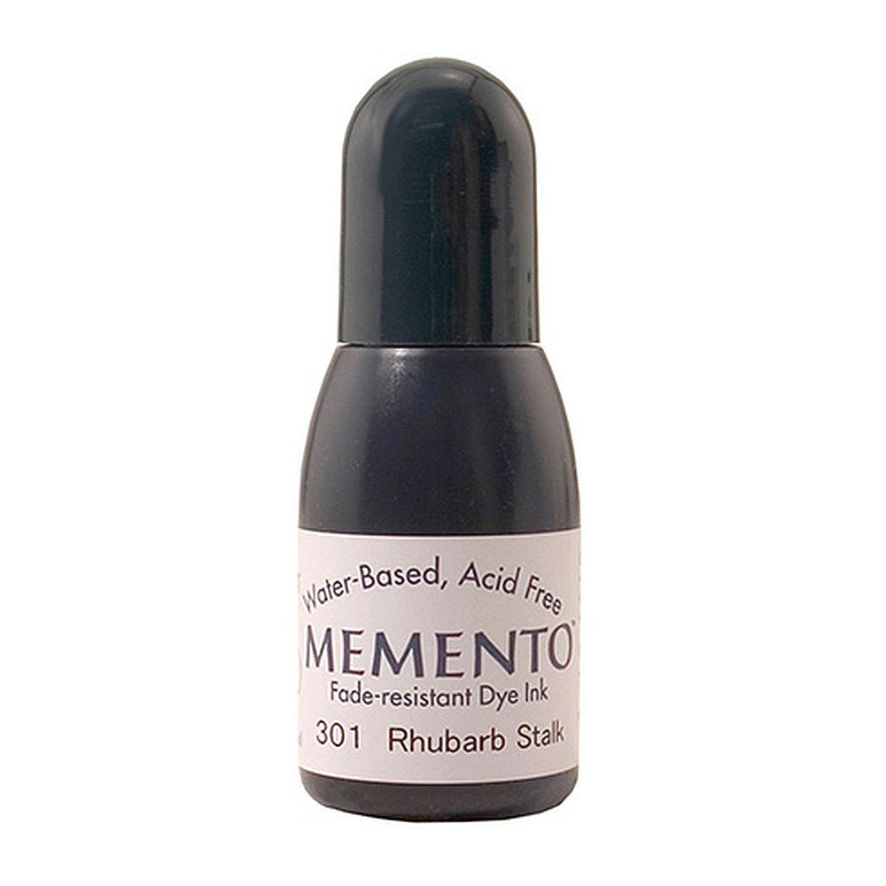 Tsukineko Memento Dye Reinker Bottle - Rhubarb Stalk