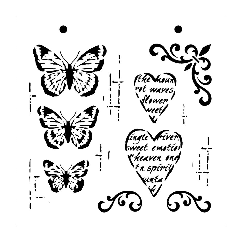 Montarga Stencil - Collage