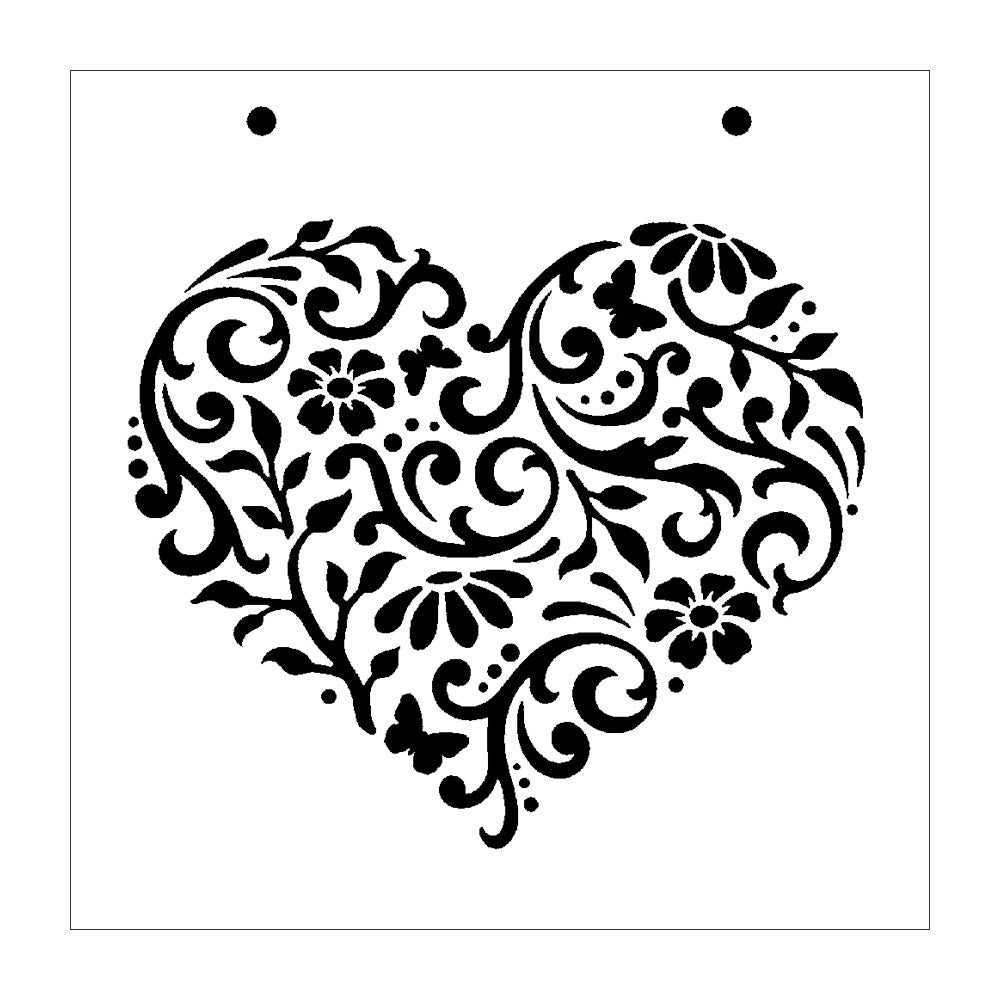 Montarga Stencil - Filigree Heart