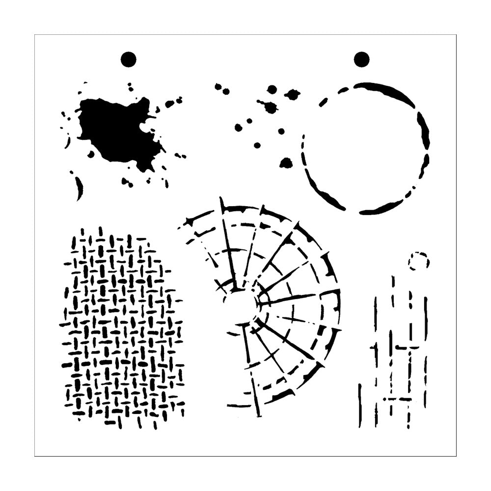 Montarga Stencil - Grungy Texture