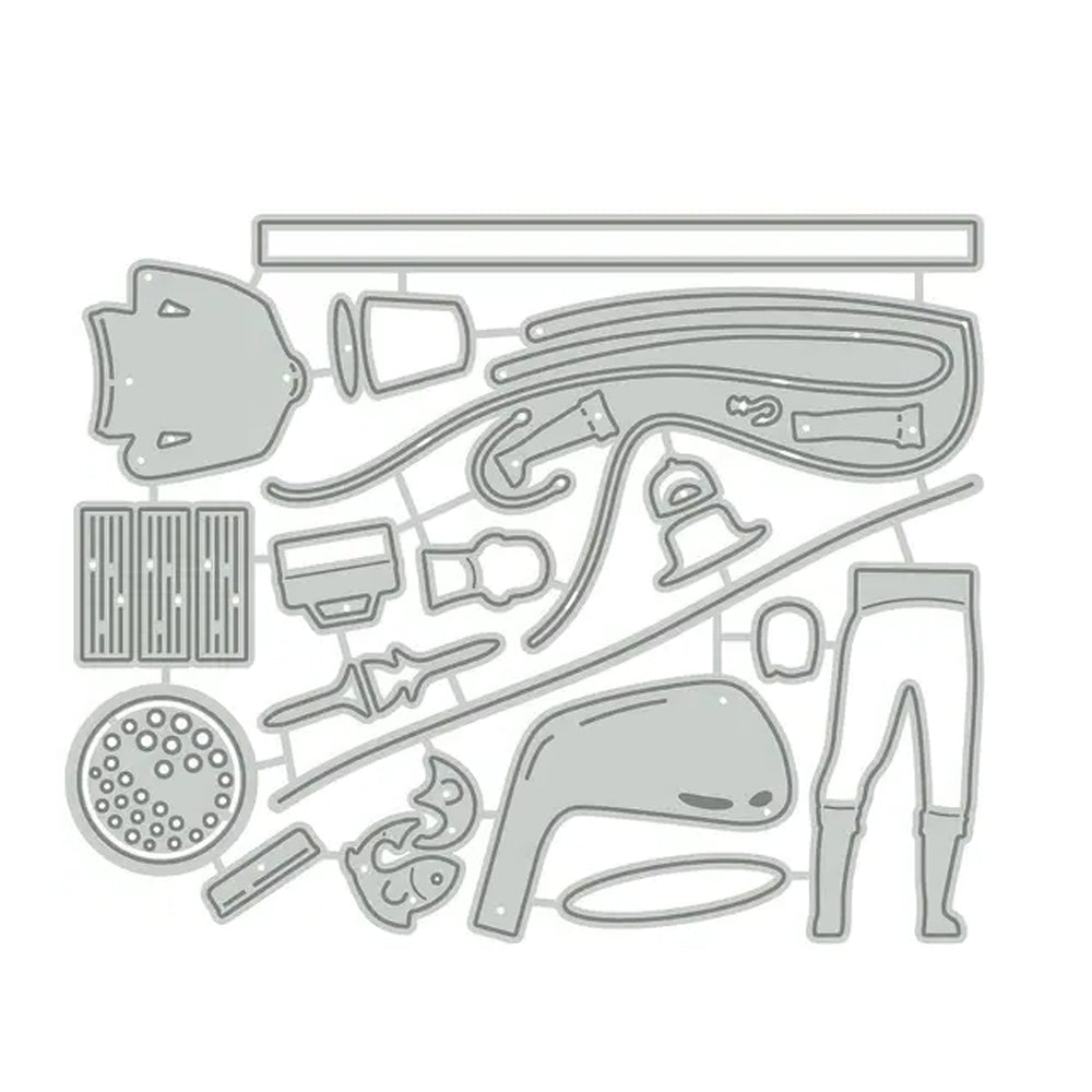 Montie's Craft Supplies Cutting Die Set - Fishing and Golfing