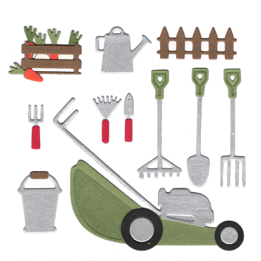 Montie's Craft Supplies Cutting Die Set - Garden Tools
