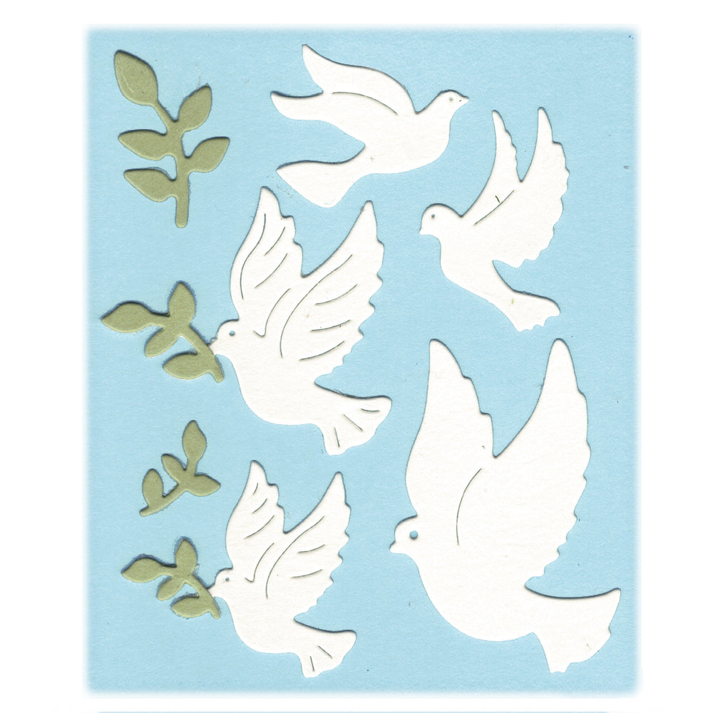 Montie's Craft Supplies Cutting Die - Peace Doves