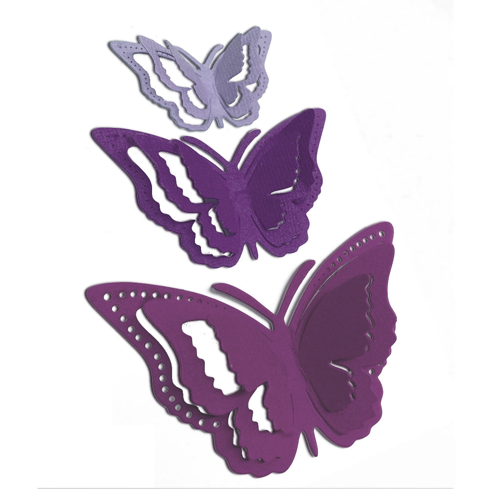 Montie's Craft Supplies Cutting Die Set - Pop Up Butterflies