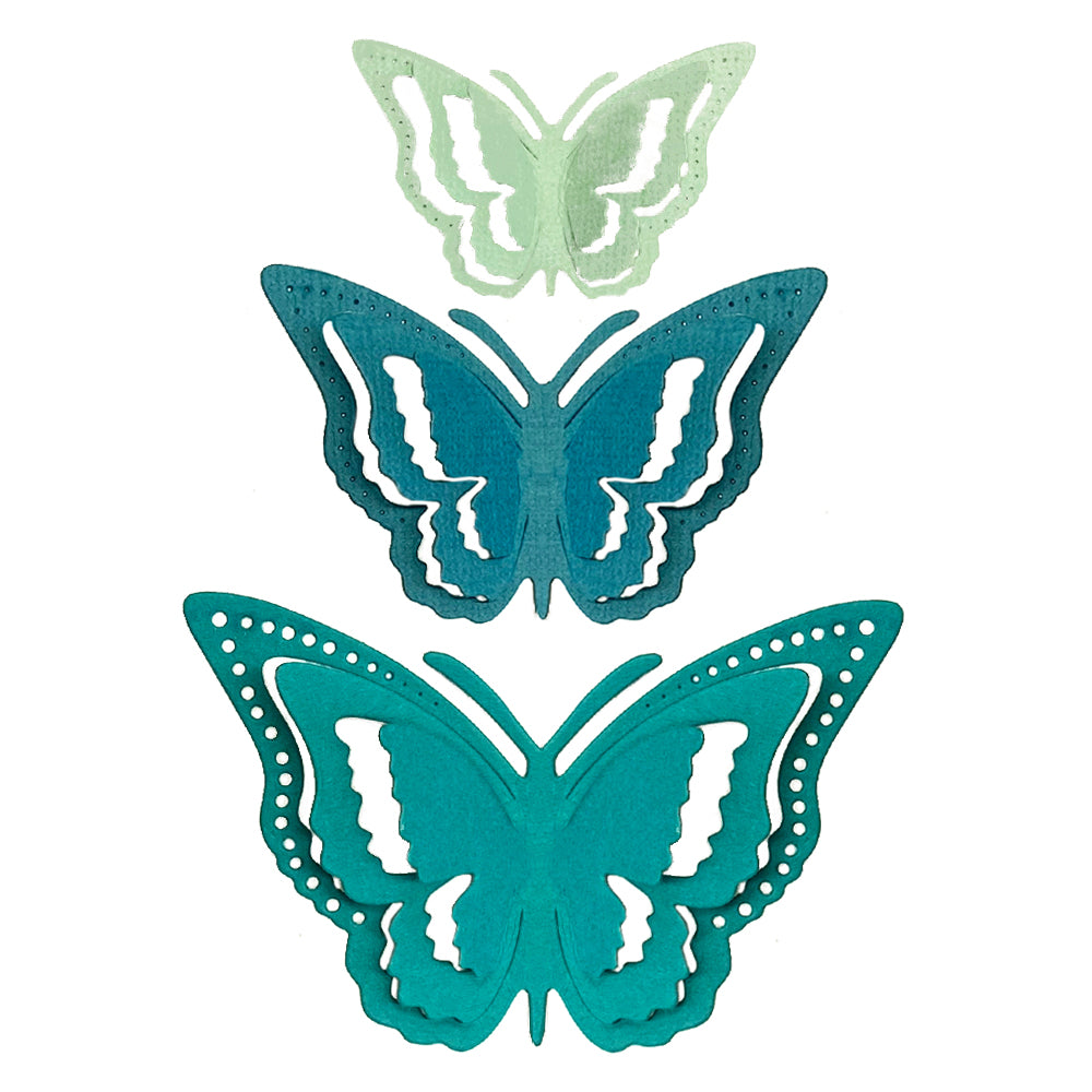 Montie's Craft Supplies Cutting Die Set - Pop Up Butterflies