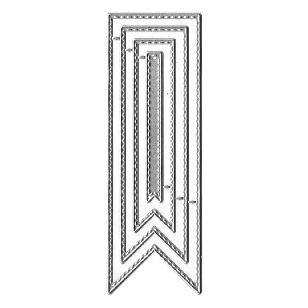Montie's Craft Supplies Cutting Die Set - Fishtail Banners