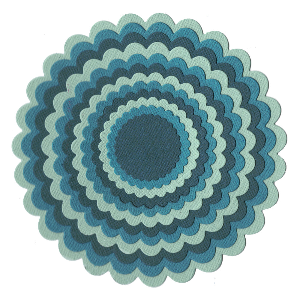 Montie's Craft Supplies Cutting Die Set - Scalloped Circles