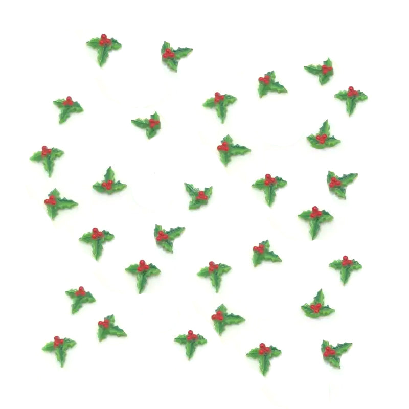 Montie's Craft Supplies Holly Embellishments