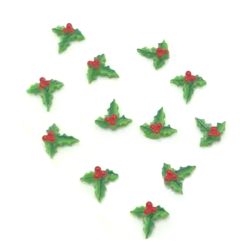 Montie's Craft Supplies Holly Embellishments