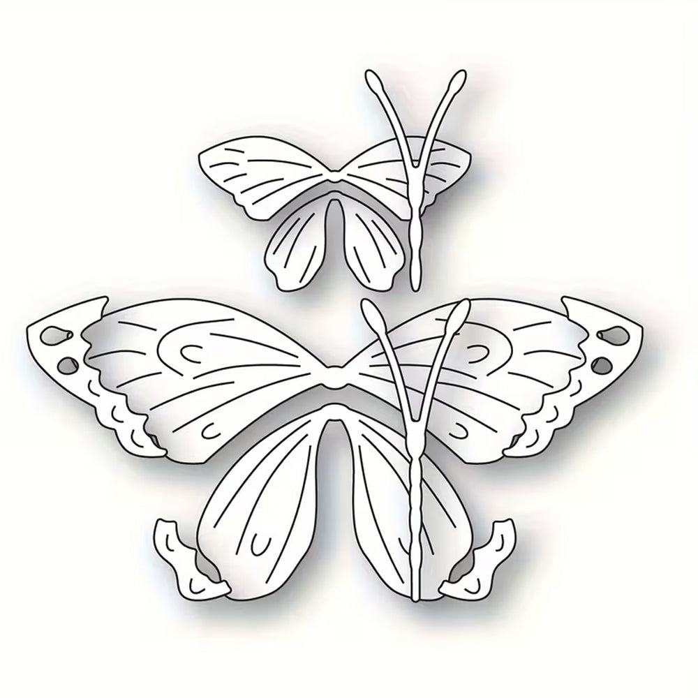 Montie's Craft Supplies Cutting Die - Layered Butterflies