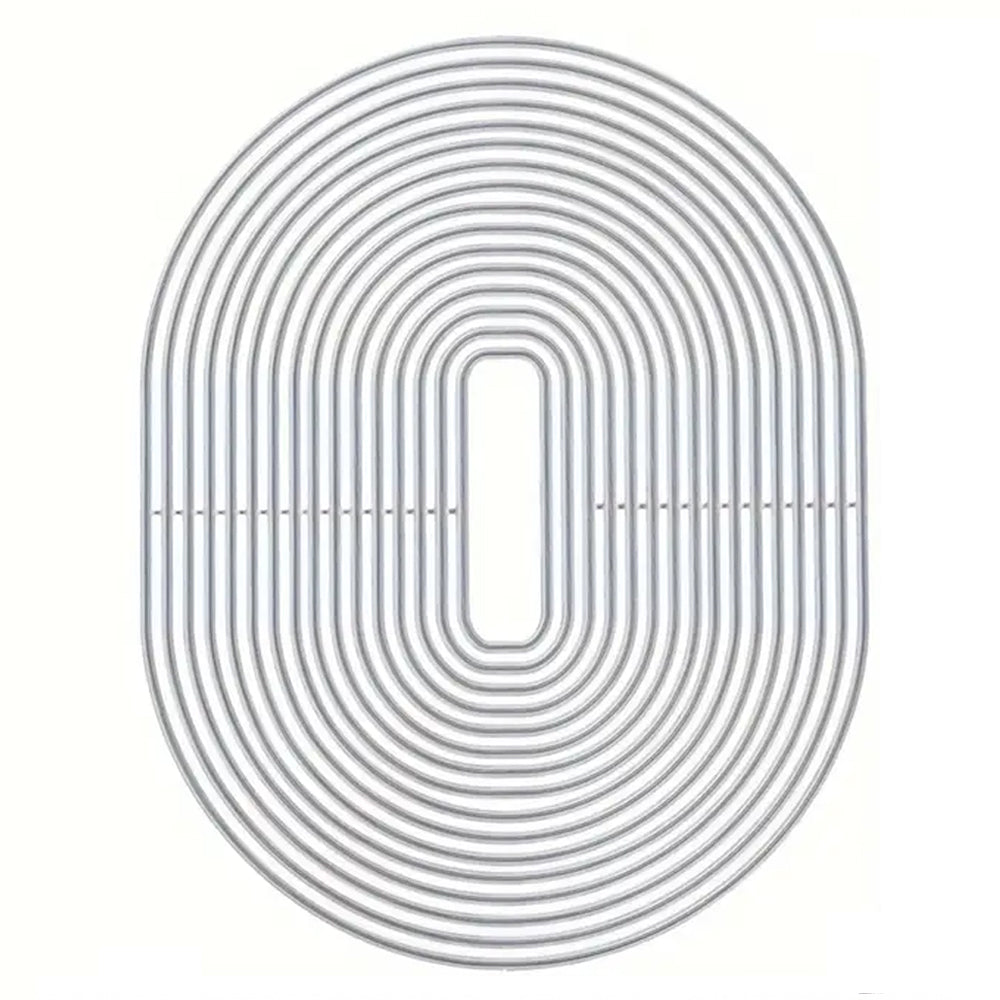 Montie's Craft Supplies Cutting Die Set - Rounded Ovals