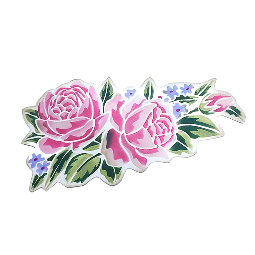 Montie's Craft Supplies Layering Stencil - Rose