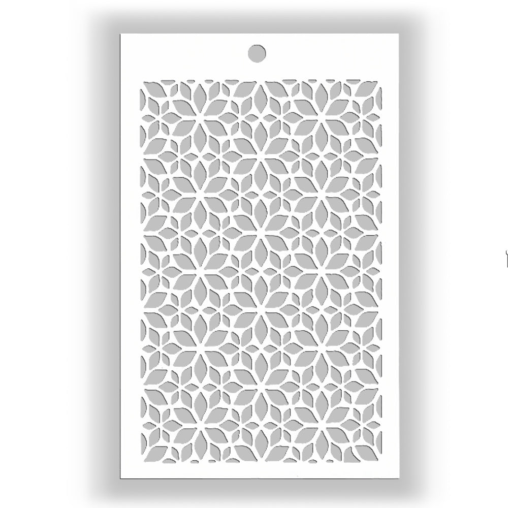 Montie's Craft Supplies Stencil - Floral Pattern