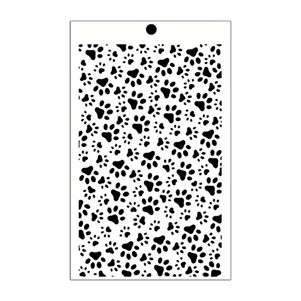 Montie's Craft Supplies Stencil - Pawprints