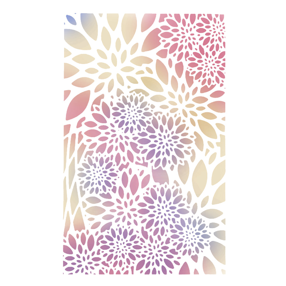 Montie's Craft Supplies Stencil - Petal Clusters