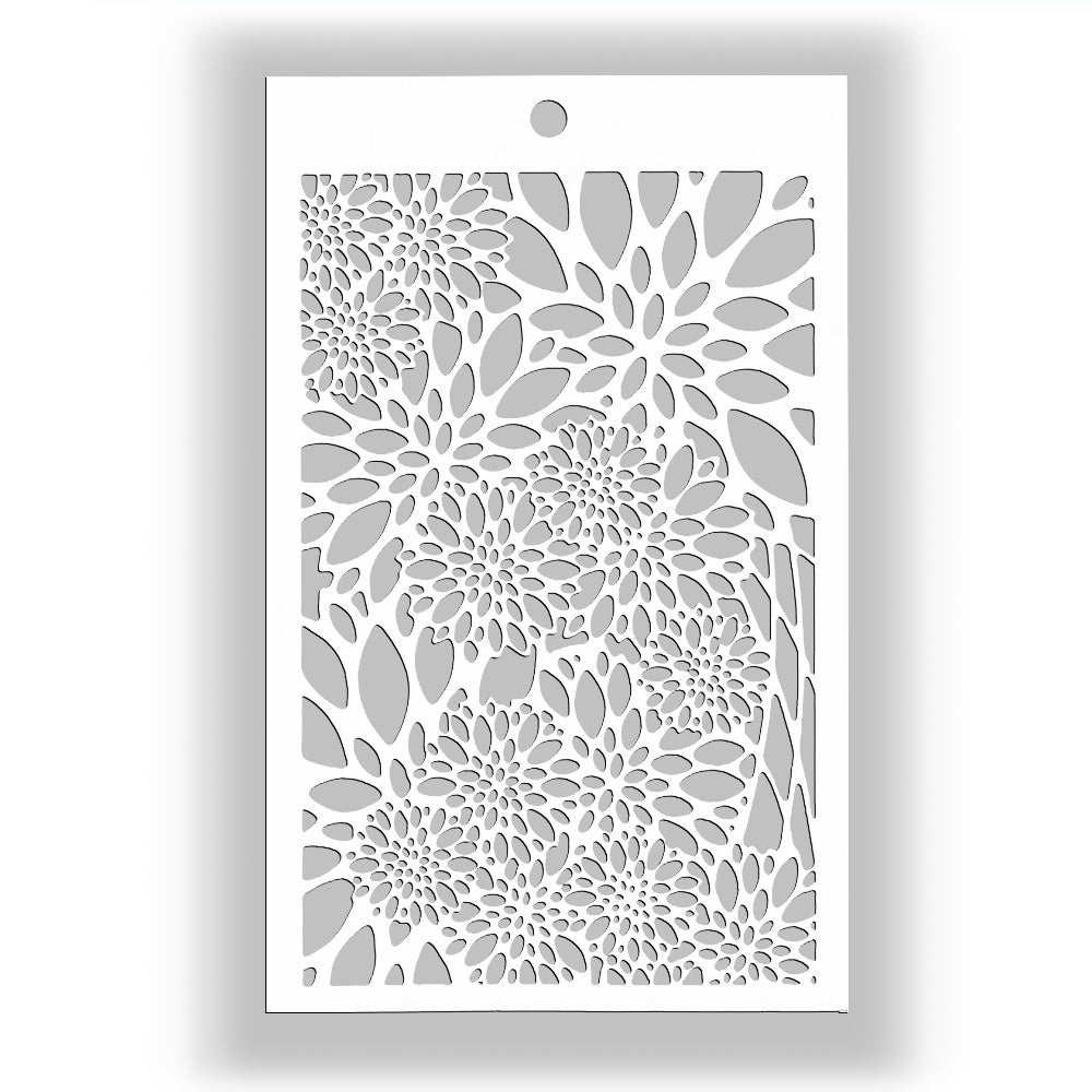 Montie's Craft Supplies Stencil - Petal Clusters