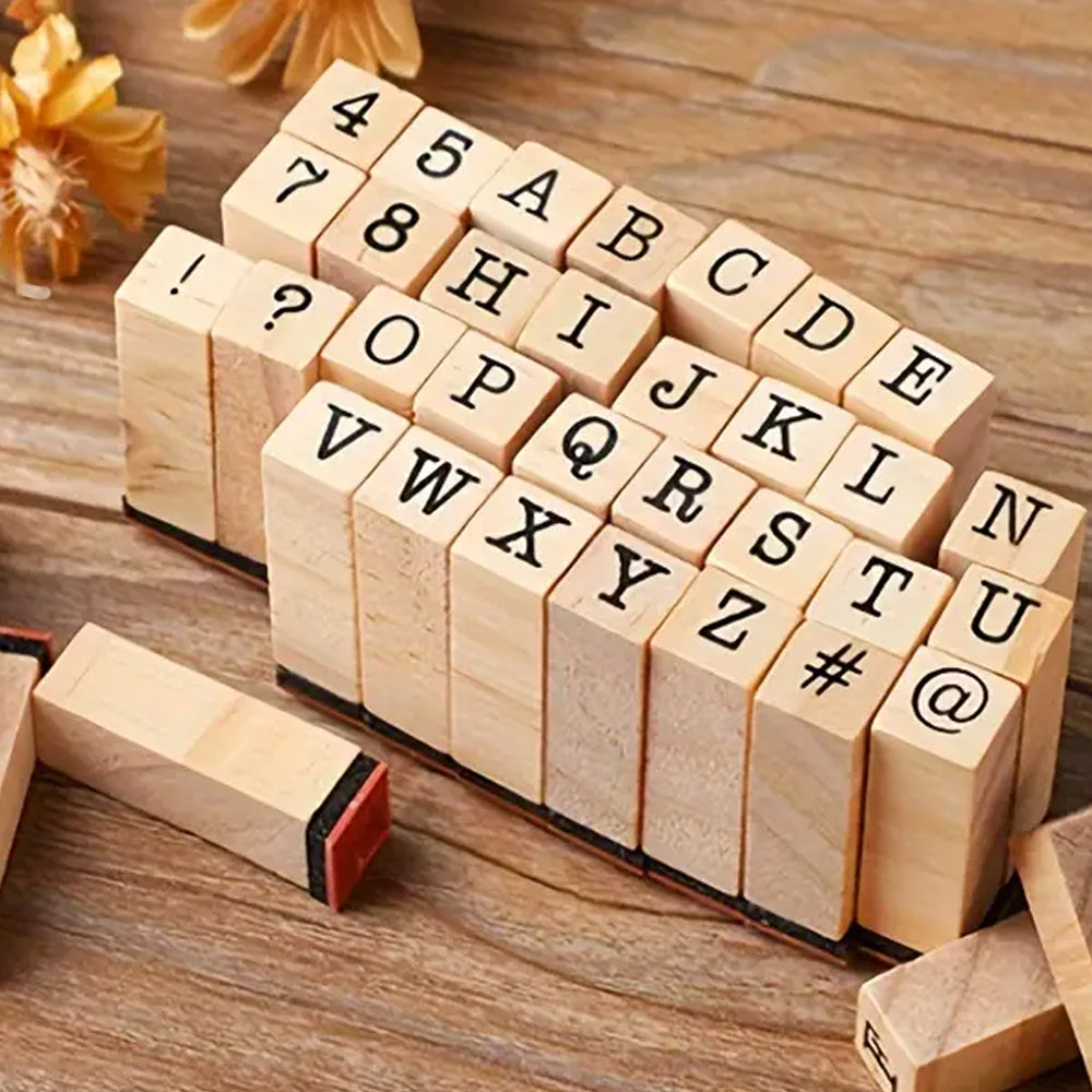 Montie's Craft Supplies Alphabet Set - Typewriter Font