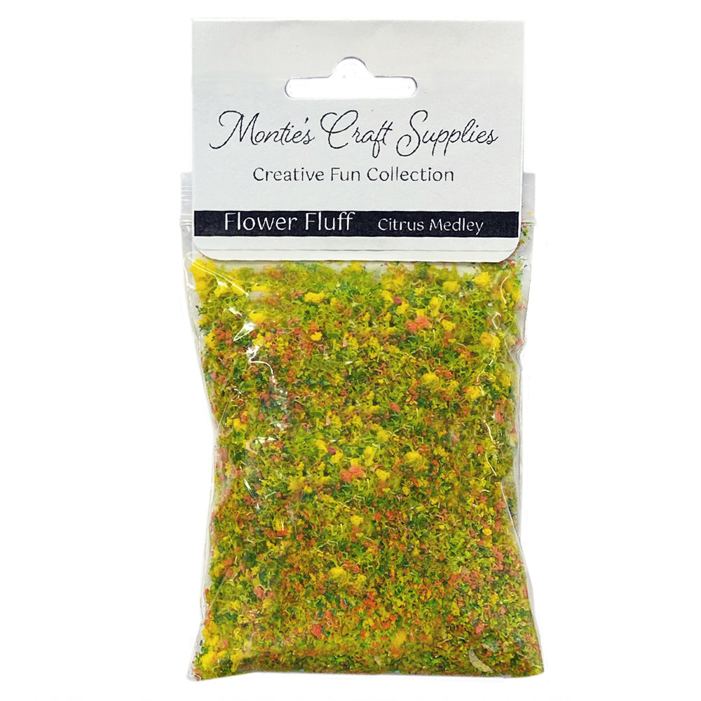 Montie's Craft Supplies Flower Fluff - Citrus Medley