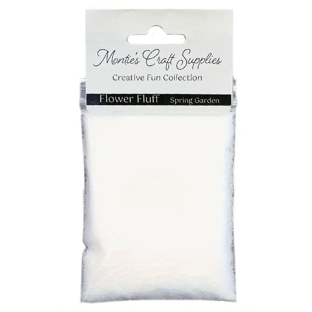 Montie's Craft Supplies Flower Fluff - Snow White