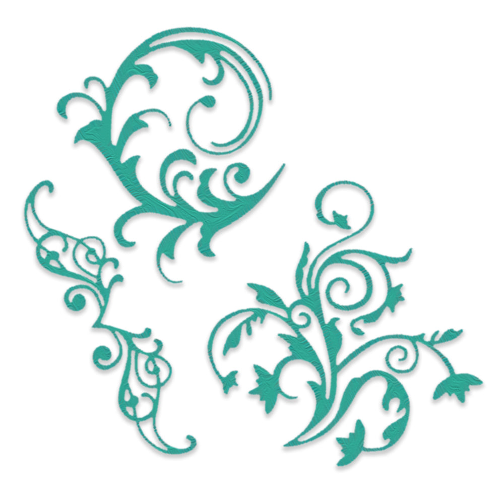 Montie's Craft Supplies Cutting Die - Swirl Trio