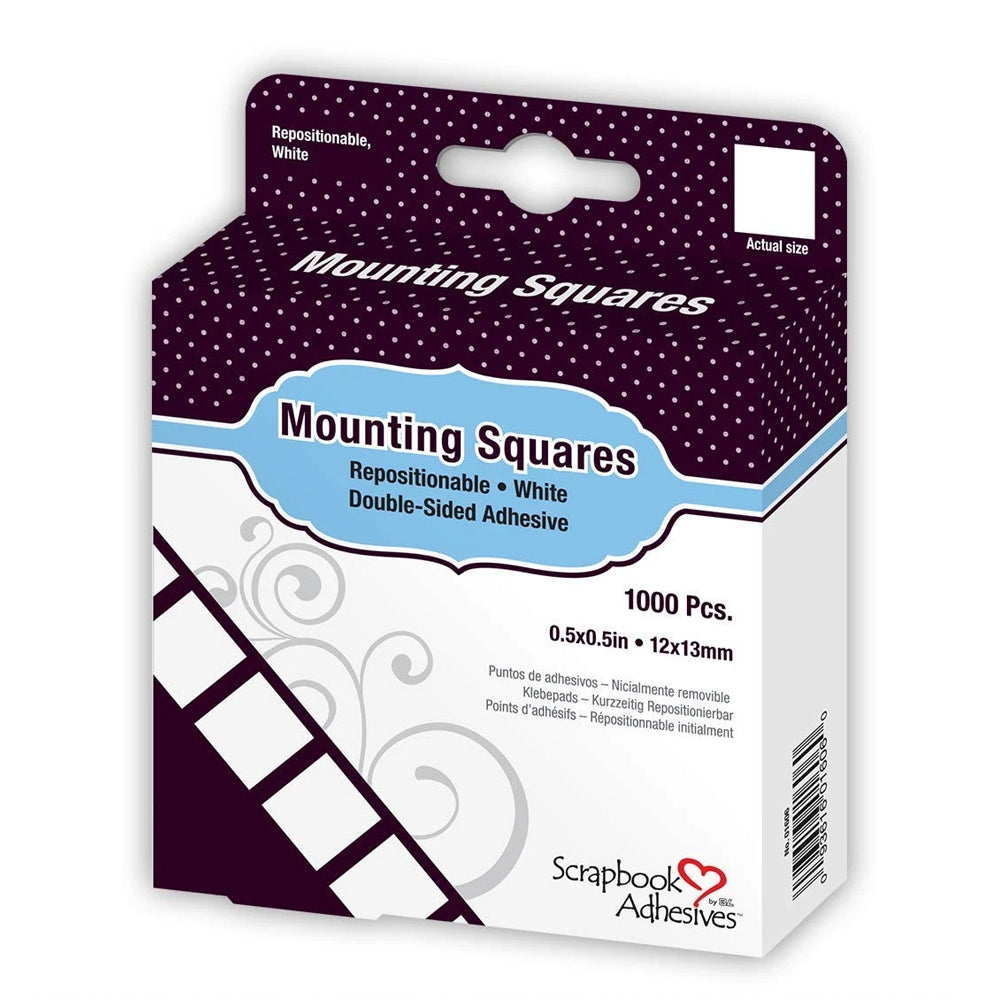 3L Adhesive Mounting Squares - 1000 pcs