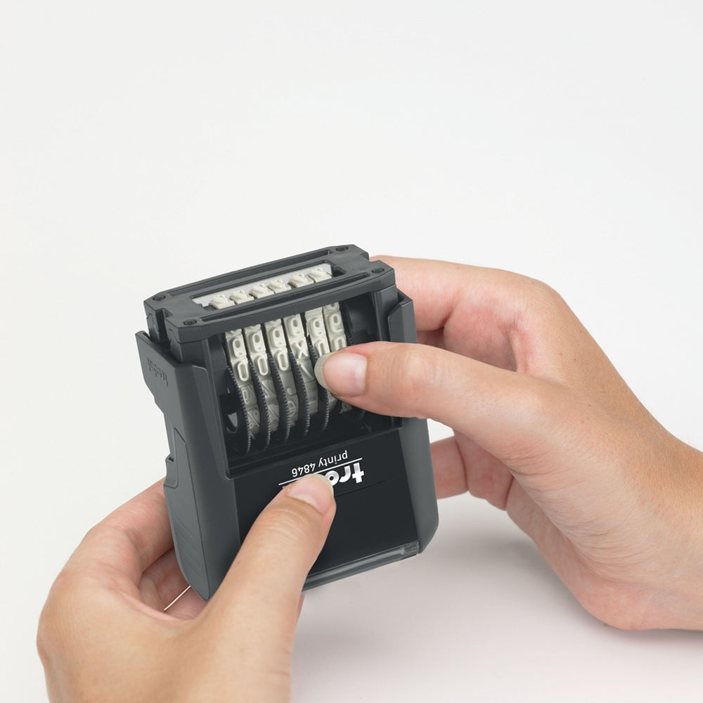 Trodat 4846 Self Inking Number Stamp - 4mm 6 Numbers