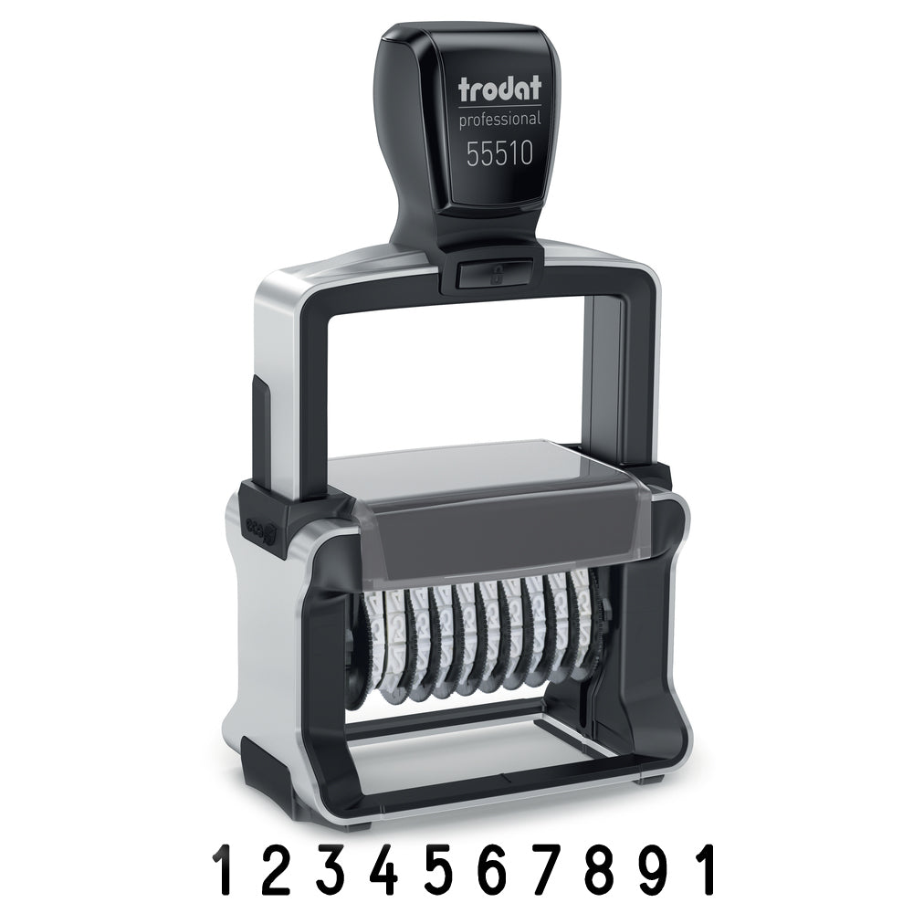Trodat 55510 Self Inking Number Stamp - 5mm 10 Numbers