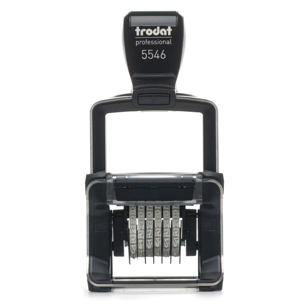 Trodat 5546 Self Inking Number Stamp - 4mm 6 Numbers