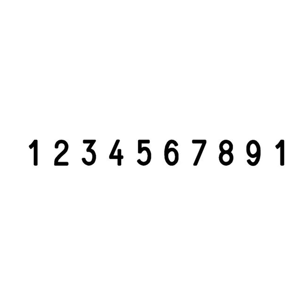 Trodat 55510 Self Inking Number Stamp - 5mm 10 Numbers