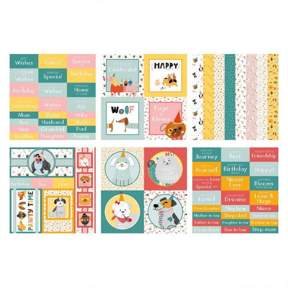 Paper Boutique 8x8 Embellishment Pad - It's Pawty Time