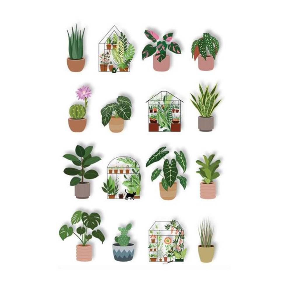 Paper House Pop-Up Stickers - Houseplants