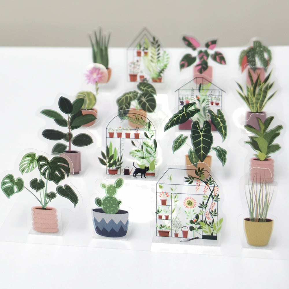 Paper House Pop-Up Stickers - Houseplants
