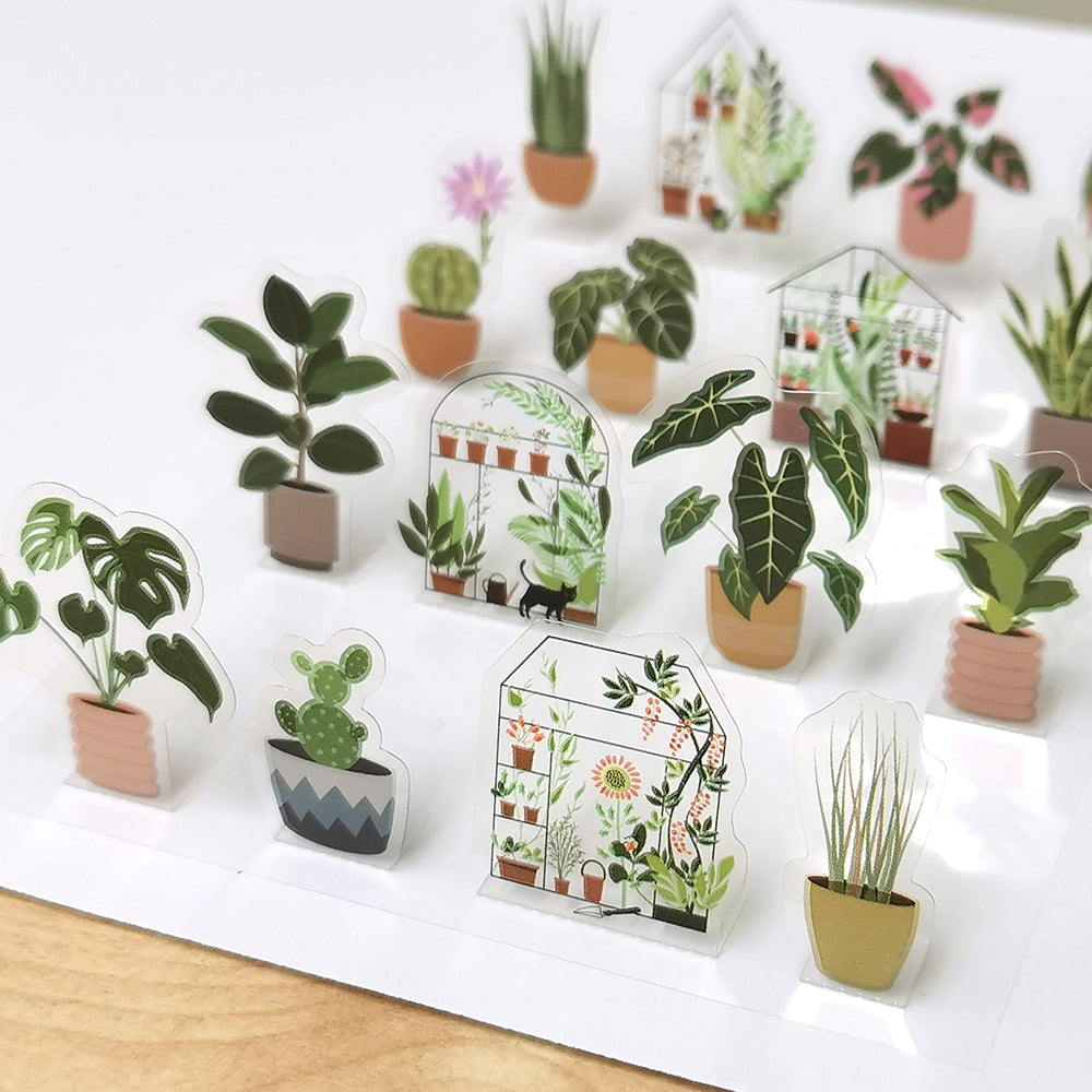 Paper House Pop-Up Stickers - Houseplants
