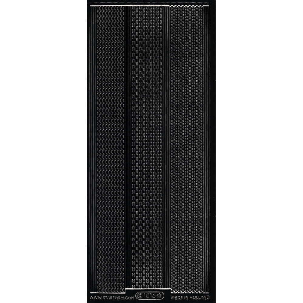 PeelCraft Stickers - Borders - Fine Assorted Lines PC1016