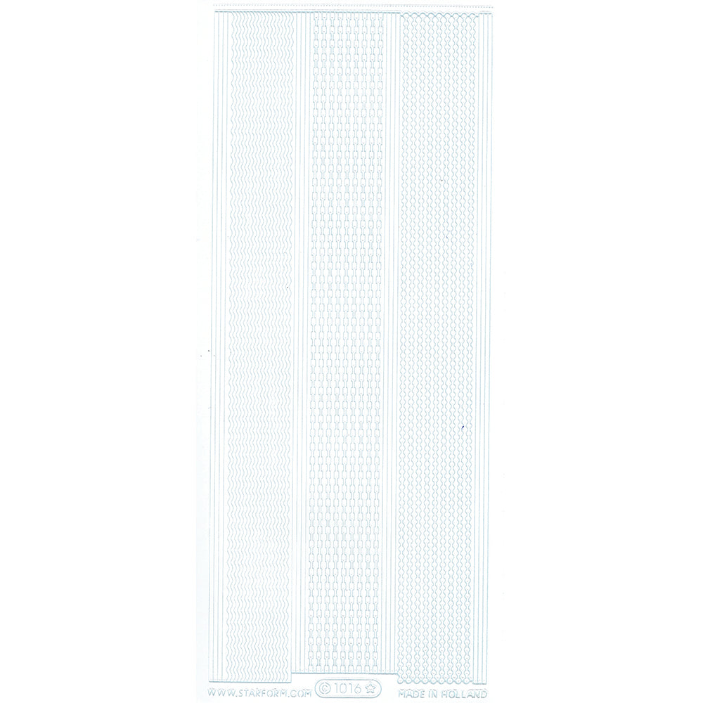 PeelCraft Stickers - Borders - Fine Assorted Lines PC1016