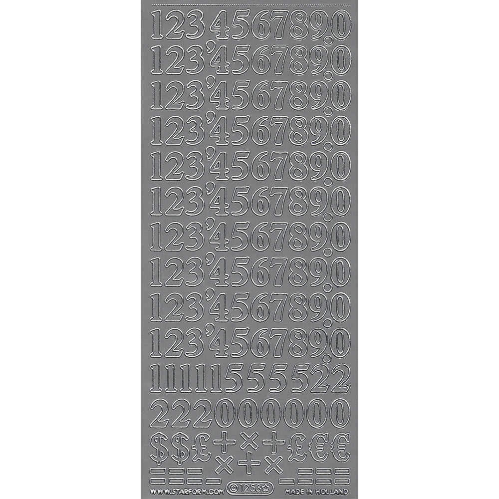 PeelCraft Stickers - Numbers - Basic PC1253