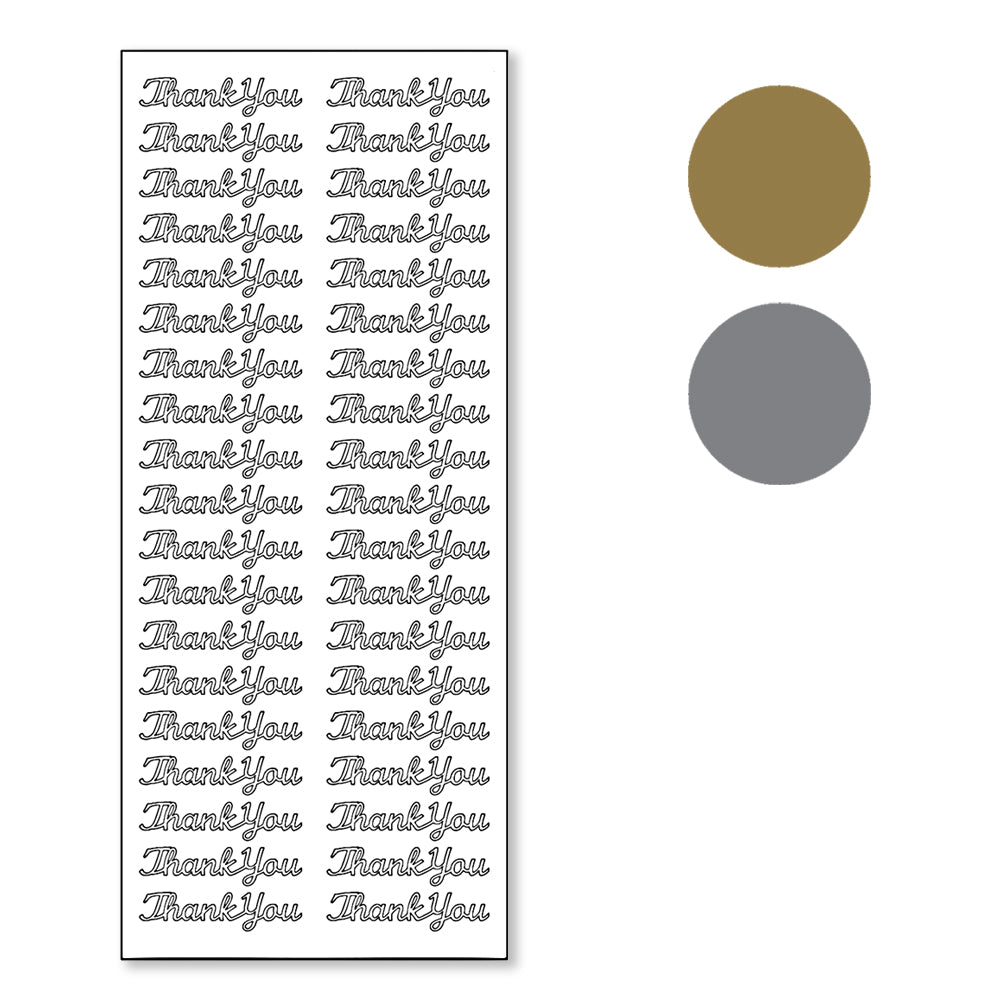 PeelCraft Stickers - Wording - Thank You PC2626