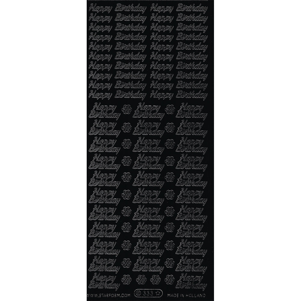 PeelCraft Stickers - Birthday Wording - Happy Birthday Mini PC333