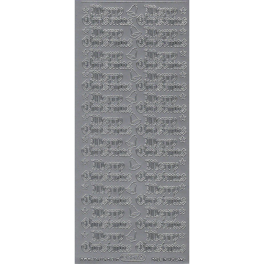 PeelCraft Stickers - Christmas Wording - Merry Christmas Gothic PC357
